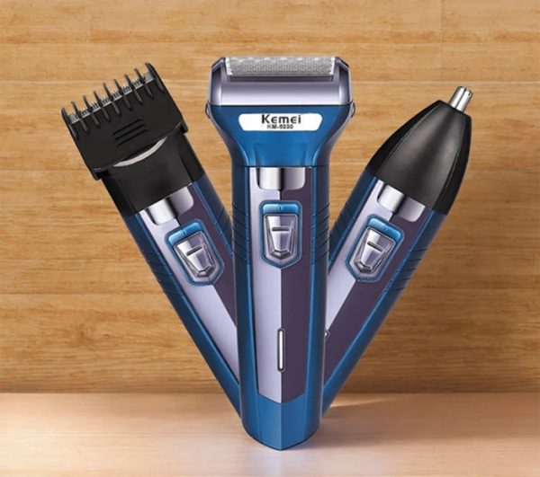 3 In 1 Km-6330 Kemei Rechargeable Shaving Machine Multifunctional Hair Clippers Beard Styling