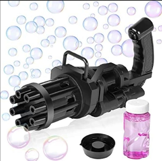 8 Hole Massive Bubble Gun gatelling Bubble Machine 8 Hole Bubble Blower Automatic Bubble Maker Electric Bubble Gun